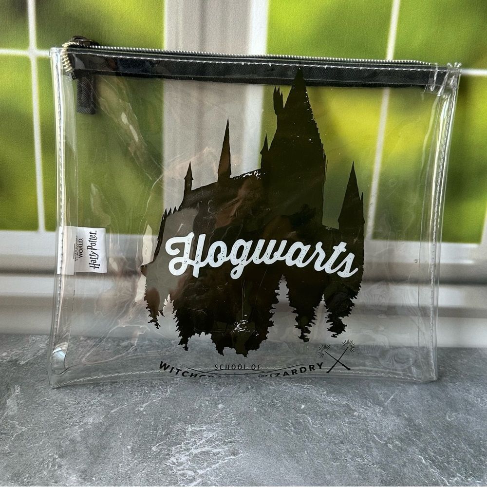 Hogwarts Harry Potter Clear Vinyl Cosmetic Pencil Bag